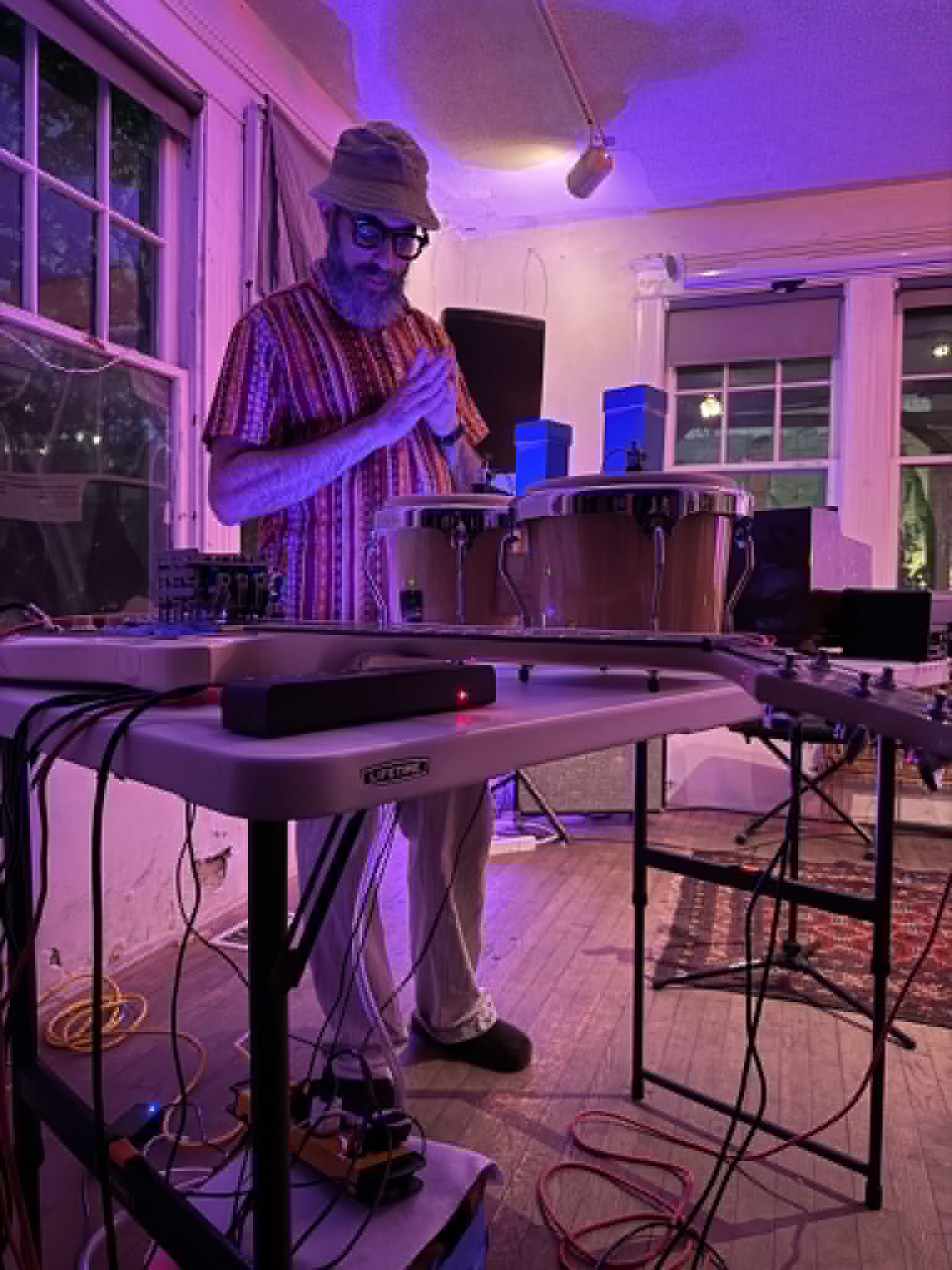 Michael R. Bernstein performing at Rhizome in Takoma Park